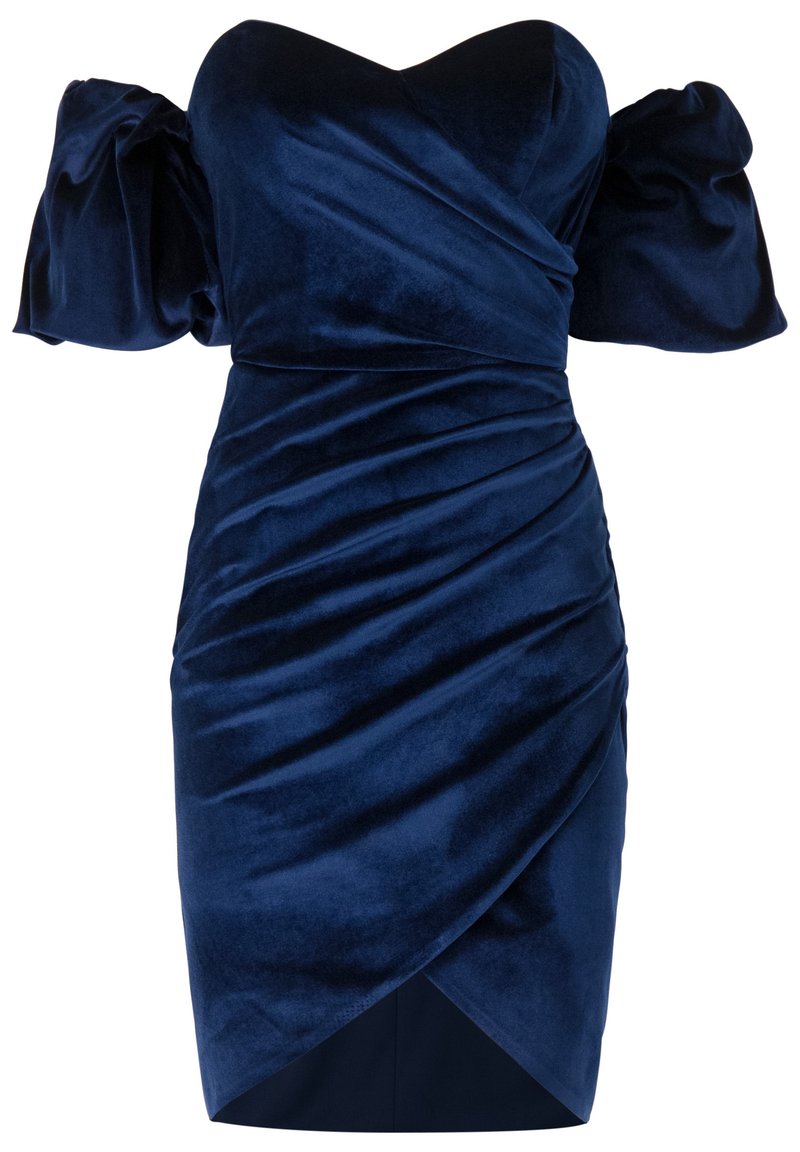 Damen Freizeitkleider | Prestije CARMENTRÄGERN Cocktailkleid/festliches Kleid dunkelblau - AM03928 Damen Freizeitkleider | Prestije CARMENTRÄGERN Cocktailkleid/festliches Kleid dunkelblau - AM03928