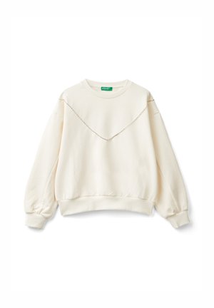 CLOSED STRETCH COLLAR CUFFS AND BOTTOM  - Felpa - white