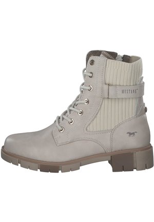 Mustang Schnürstiefelette - beige ivory