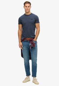 Superdry & Co VINTAGE LOGO  - T-shirt basic - dark indigo blue marl