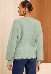 Love & Roses REGULAR FIT - JEWEL BUTTON  - Kofta - green