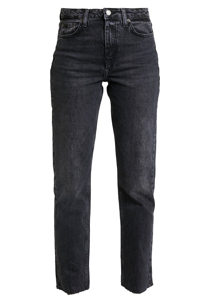 Topshop Tall Straight leg jeans zwart denim/blackdenim