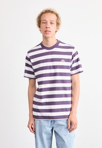 Dickies RIVERGROVE TEE - Marškinėliai su spaudiniu - plum perfect