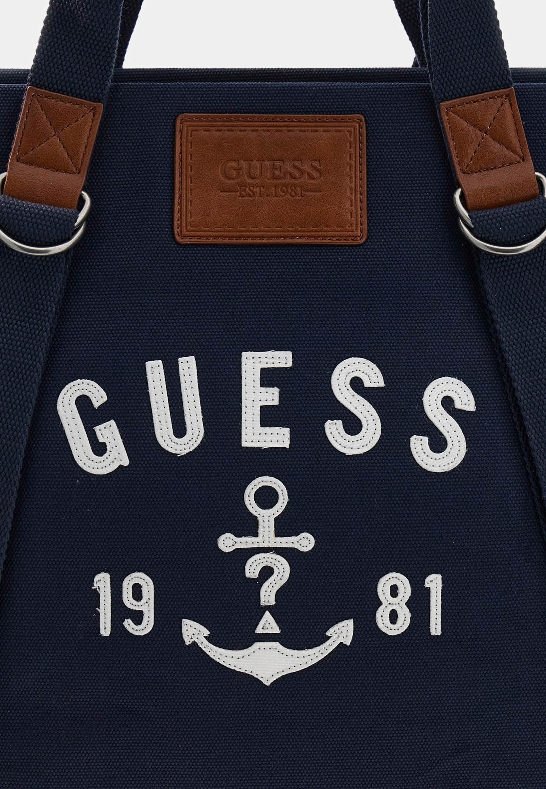 Guess OSLO LOGO-SHOPPER - Tote bag - dunkelblau/dark blue - Zalando.ie