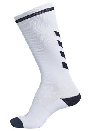 ELITE INDOOR - Knee high socks - white/black