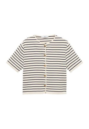 Mango PORTA - Blouse - dark blue white