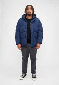 Jack & Jones JJWORLD PUFFER JACKET  - Winter jacket - navy