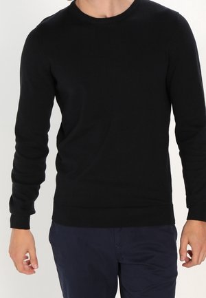 Pier One Strickpullover - black