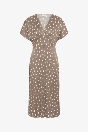 InWear, HENRIIW FITTED DRESS - Robe de jour - brown brush dot