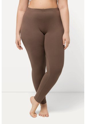 Ulla Popken RUNDUM-GUMMIBUND - Leggings - Hosen - nougat brown
