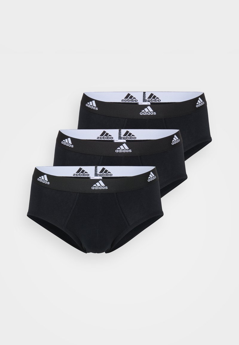 Slip sportivo con patta di colore nero - Long Life Cotton