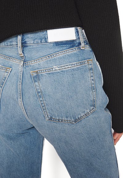 RE/DONE HIGH RISE - Traperice ravnih nogavica - worn blue