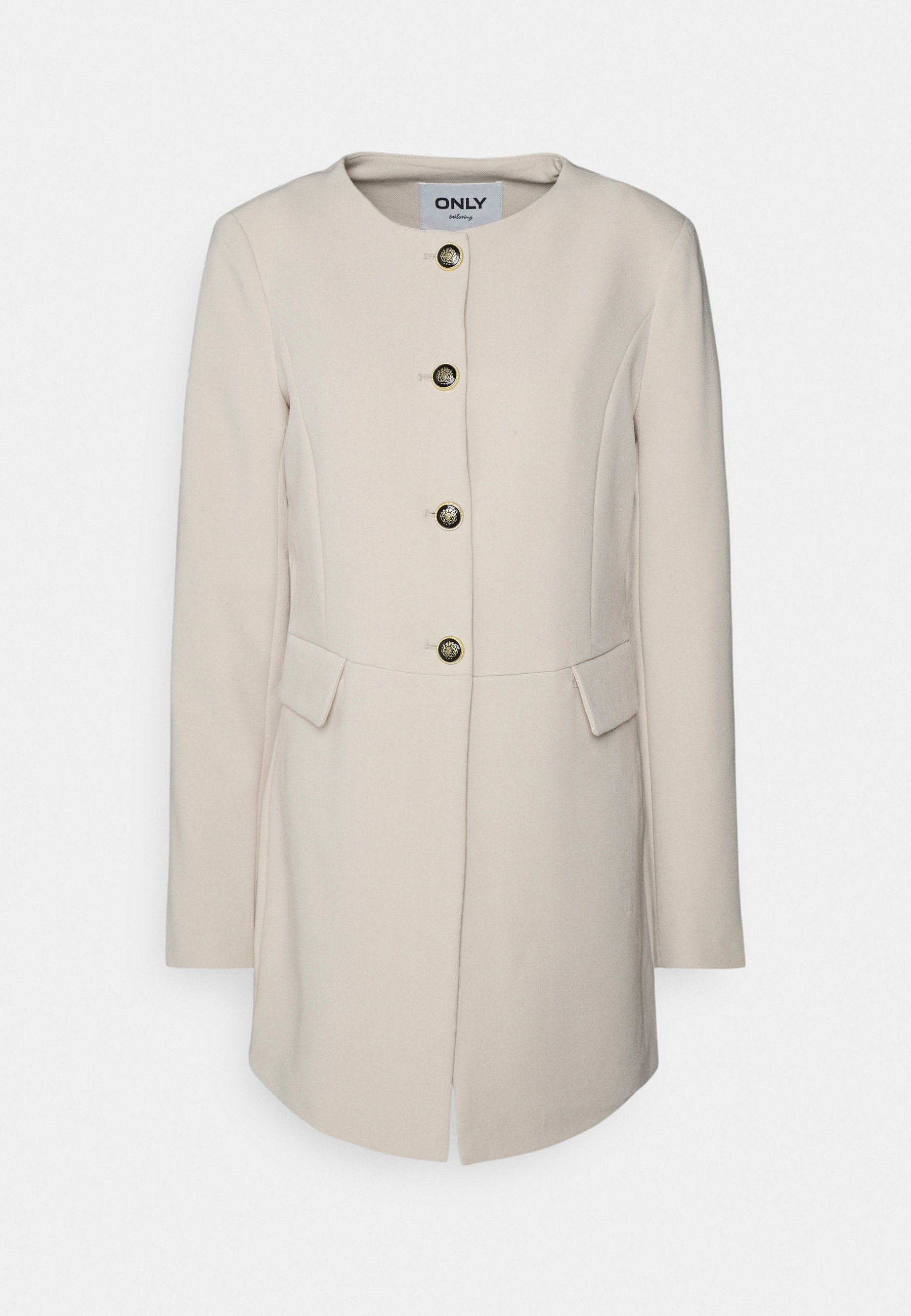 ONLY Tall ONLYASMINE LONG FITTED - Kurzmantel - silver lining/braun -  Zalando.ch