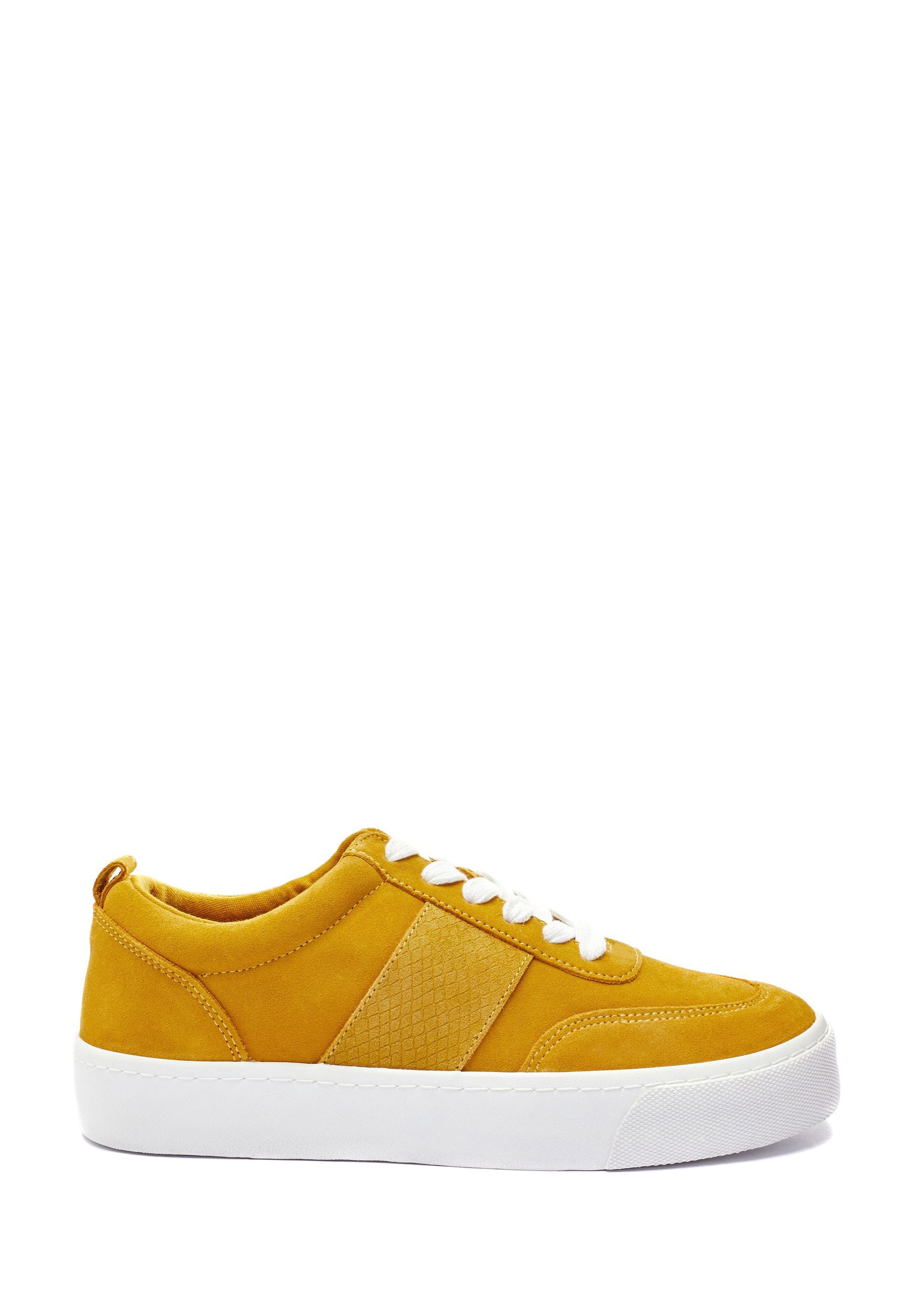 mustard chunky trainers
