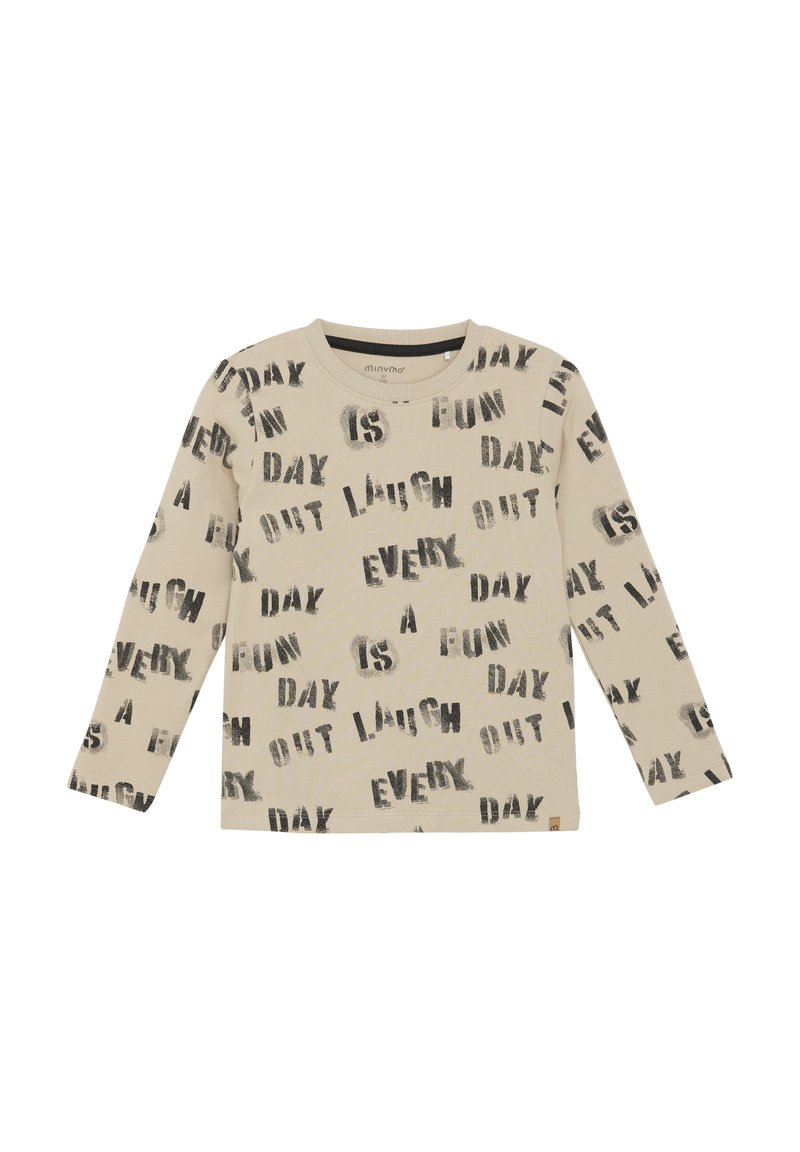Minymo ALL OVER PRINT - Longsleeve - oxford tan