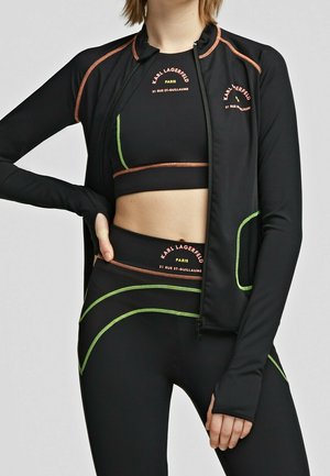 Sudadera con cremallera - black