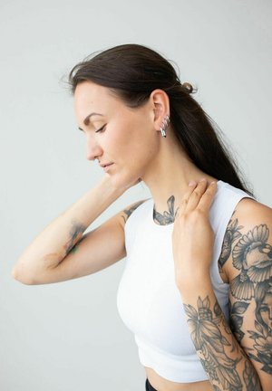 Wildcat OVAL BASIC HOOPS - Ohrringe - Silber