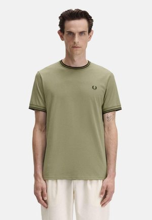 T-Shirt basic - olive mint night green
