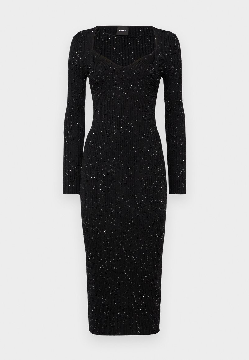 Boss Gebreide jurk zwart