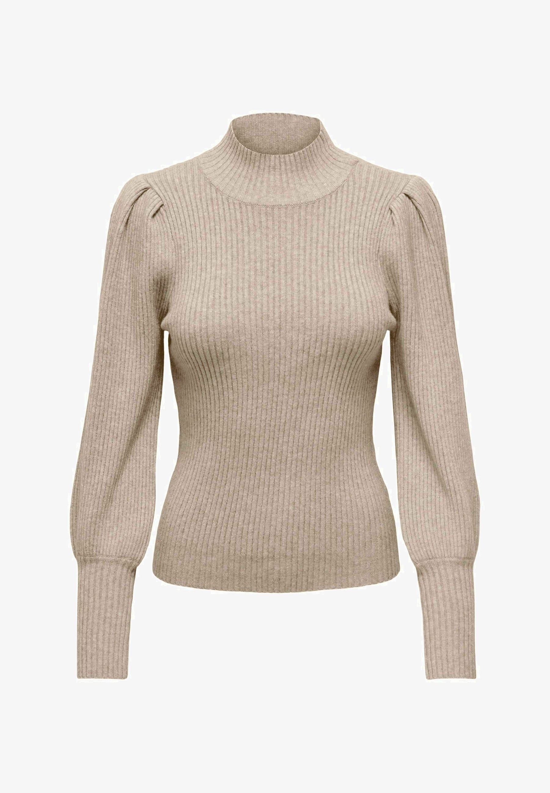 ONLY ONLKATIA HIGH NECK Strickpullover mocha meringue/braun