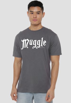 Cotton Soul, HARRY POTTER MUGGLE - Print T-shirt - anthracite