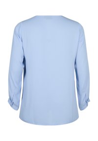 Zizzi SOLID WITH V-NECK - Blus - serenity