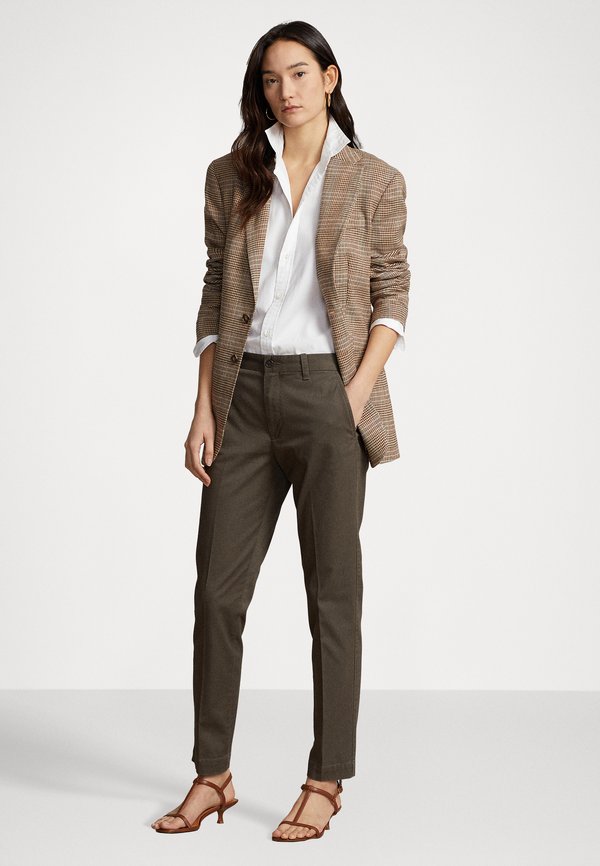 CROPPED SLIM FIT TWILL CHINO PANT - Chinos - outdoors olive4