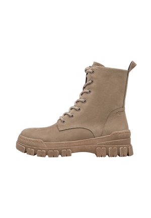 Tamaris, STIEFELETTE - Botines con plataforma - taupe