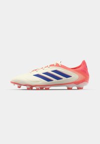 adidas Performance COPA PURE III LEAGUE FG/MG - Botines de fútbol para terreno firme - off white/lucid blue/signal coral