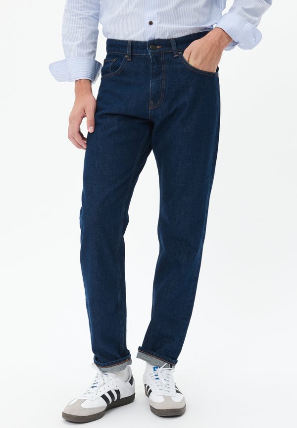 COLE - Jeans Straight Leg - dark washed denim