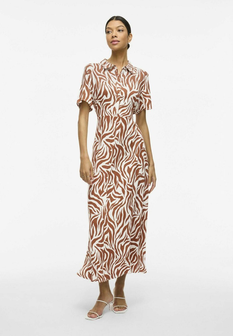 VILA Robe longue - mocha bisque