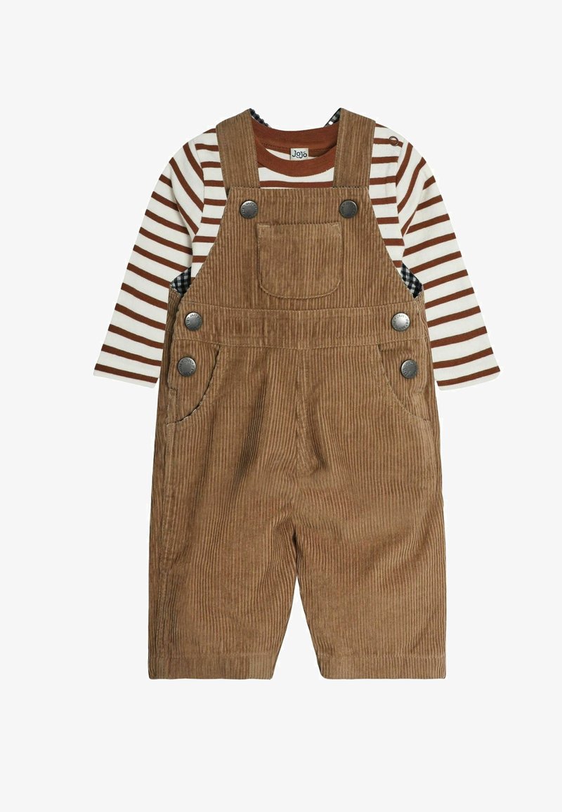 JoJo Maman Bébé 2-PIECE CLASSIC BRETON SETS STANDARD - Kombinezons ar lencēm - stone
