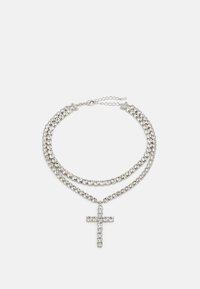 KROSSE - Necklace - silver-coloured/clear