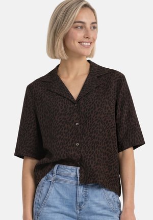 Street One, KURZARM BLUSE MIT BOWLING-KRAGEN - Chemisier - molten earth