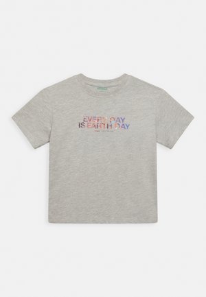 BALLOON TEE UNISEX - Majica kratkih rukava s printom - grey melange