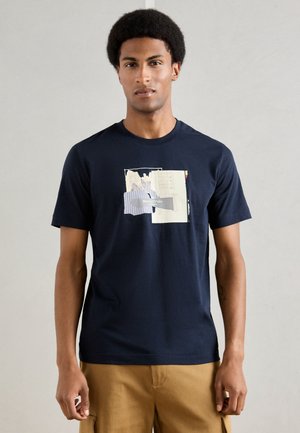 SHORTSLEEVE CREW NECK NEW LOGO - T-Shirt print - dark navy