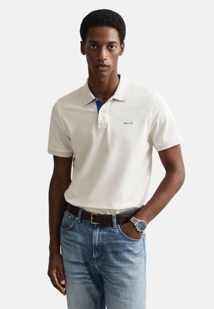 GANT CONTRAST RUGGER - Polo - eggshell