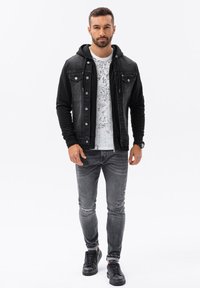 Ombre WITH HOOD  - Farkkutakki - black