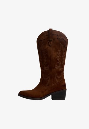 mtng, BOTAS PLANAS DE MUJER TANUBIS - Stivali texani / biker - cognac