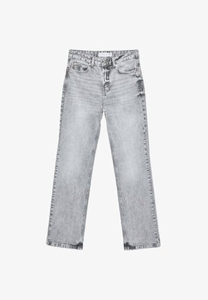 Stradivarius, D98 STRAIGHT-LEG VINTAGE EFFECT JEANS - Jean droit - grey denim