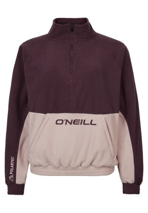 Dwukolorowy polar z półzamkiem, kieszenią kangurką, logo O'Neill na przodzie, logo Polartec na mankiecie lewego rękawa, elastyczny dół i mankiety.