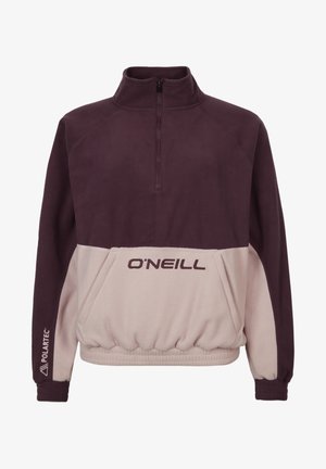 Dwukolorowy polar z półzamkiem, kieszenią kangurką, logo O'Neill na przodzie, logo Polartec na mankiecie lewego rękawa, elastyczny dół i mankiety.