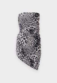 STRAPLESS DIANA PICKLEBALL DRESS - Rochie cocktail/Rochie petrecere - black/white