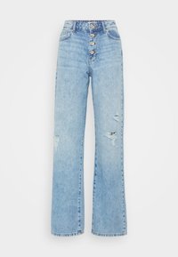 ONLMOLLY WIDE LEG  - Vaqueros boyfriend - light blue denim