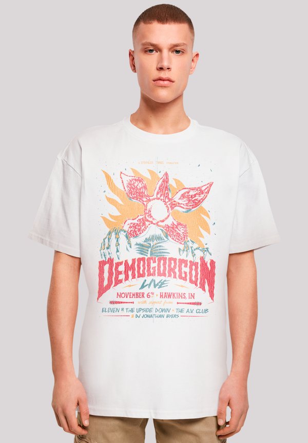 STRANGER THINGS DEMOGORGON POSTER NETFLIX TV SERIES - T-Shirt print - weiß