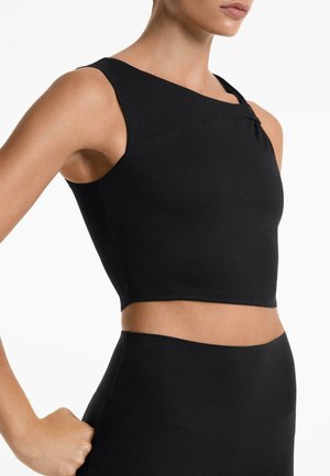 ASYMMETRICAL TWIST COMFORTLUX  - Top - black