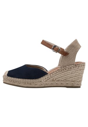 Tamaris Sandalen met sleehak - navy