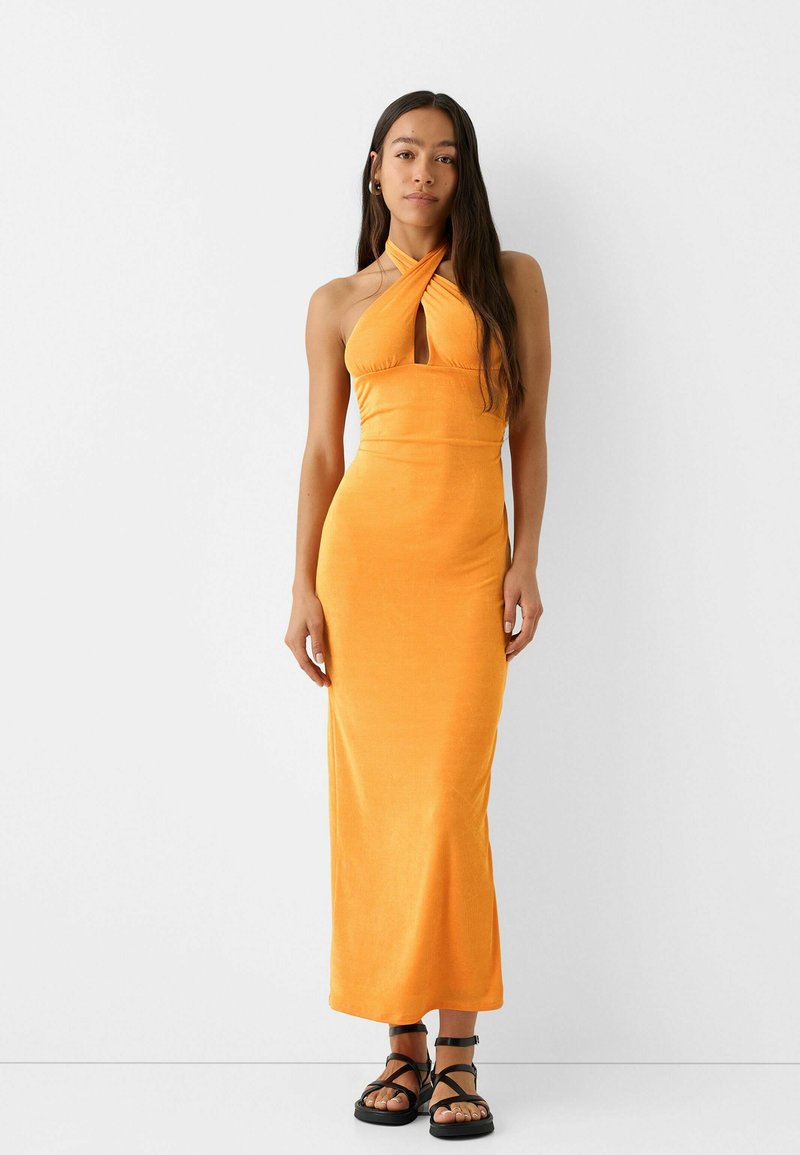 Bershka Maxi-jurk oranje Bershka Maxi-jurk oranje