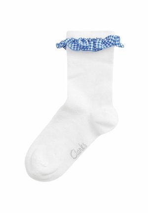 ANKLE SCHOOL - Chaussettes - white blue