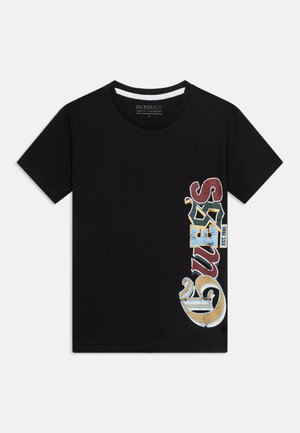 Guess, KIDS TEENS LOGO - T-shirts print - jet black